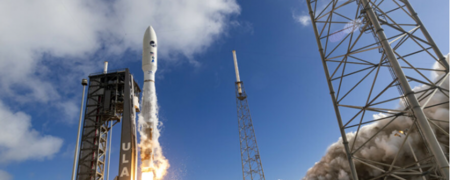 A United Launch Alliance Atlas 5 rocket launches the USSF-7 mission from Space Launch Complex-41 at Cape Canaveral Air Force Station, Florida. Credit: ULA