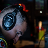 Capt. Bradley Arnold, 96th Bomb Squadron electronic warfare officer, checks equipment during a Bayou Vigilance exercise at Barksdale Air Force Base, La., June 30, 2021. The sortie was the capstone flight to a weeklong strategic nuclear readiness exercise. Air Force photo by Airman 1st Class Chase Sullivan.
